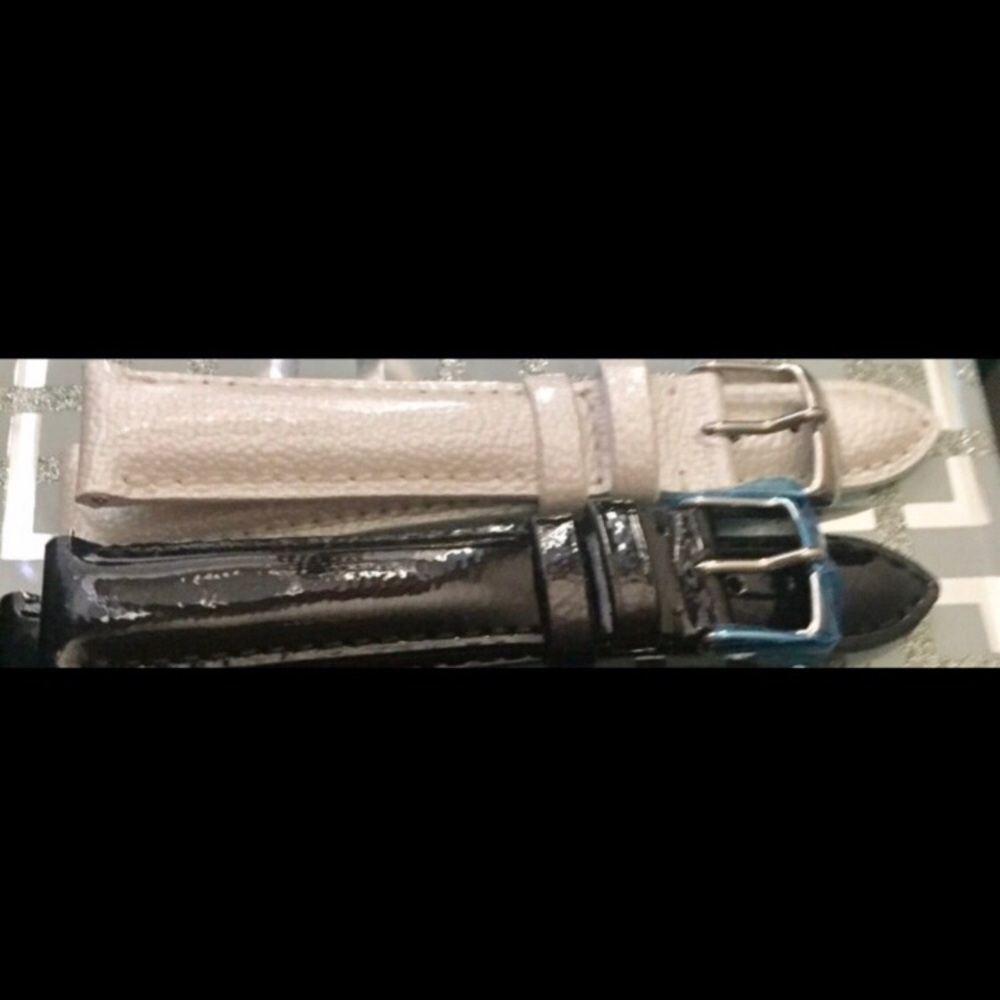 Authentic Michele leather watch band